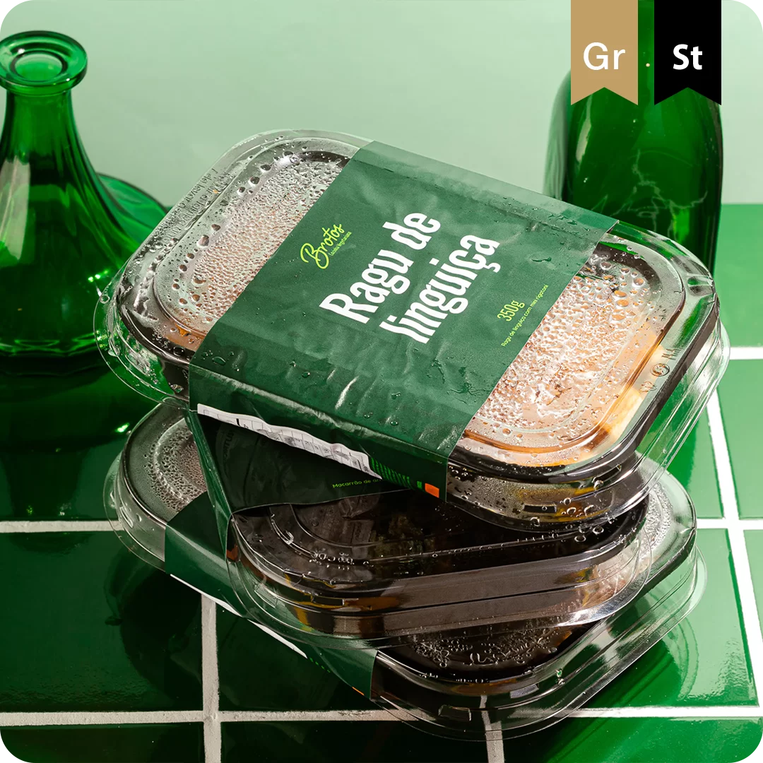 Imagem de embalagem de alimentos com dois destaques do Behance